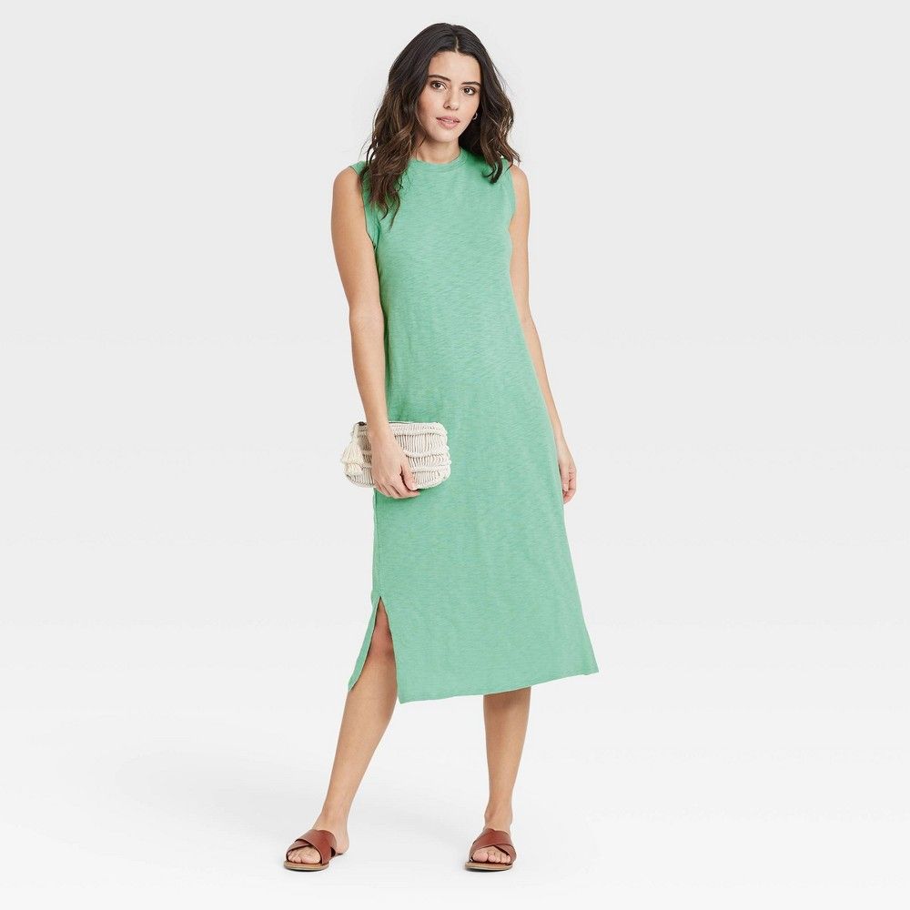 Women's Sleeveless Knit Dress - Universal Thread Light Green XL | Target