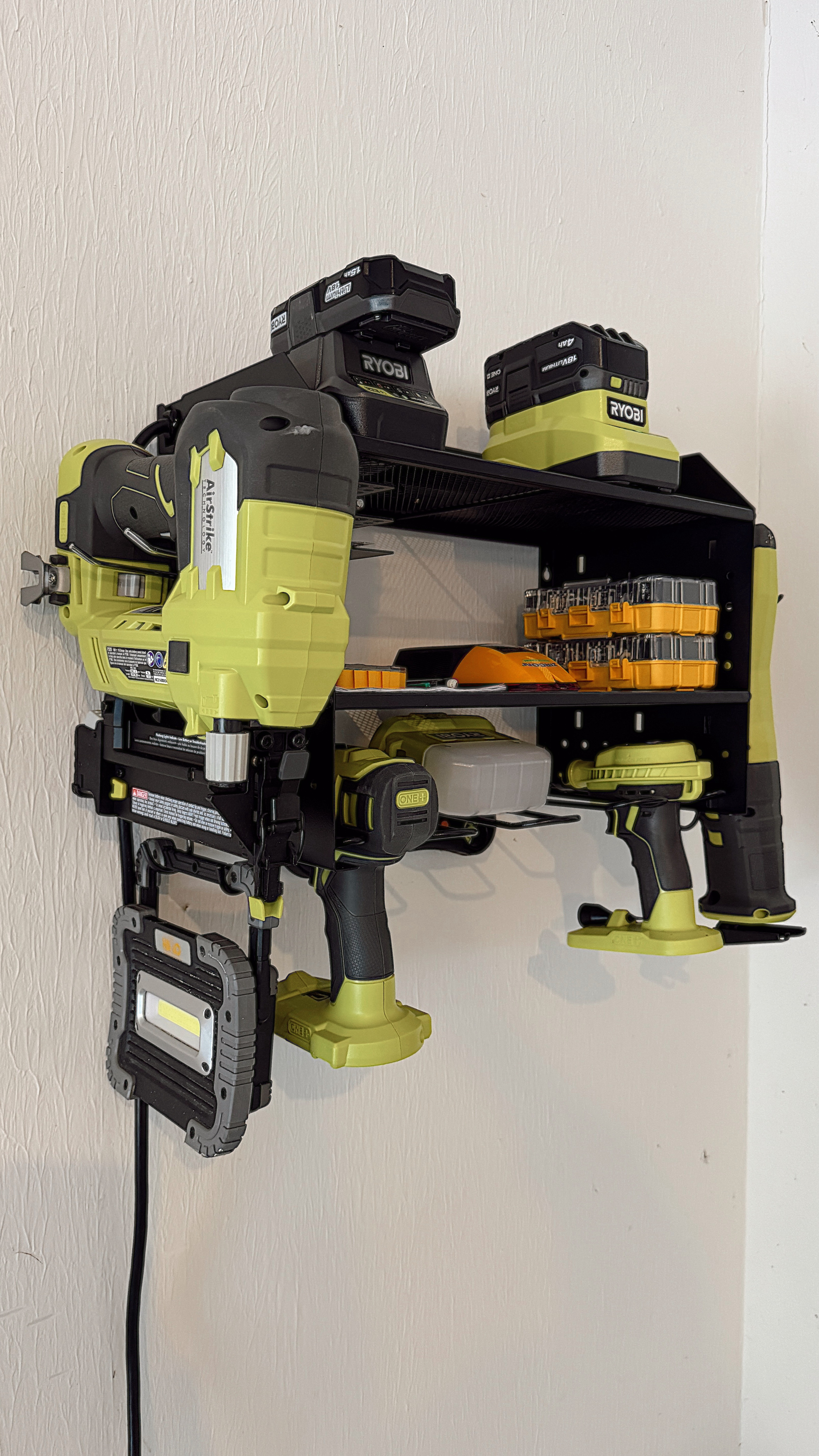 Are we still working on our garage organization project over here? Yes. 😅 Is it close to being finished? Also yes! 🙌🏼 But in the meantime, I wanted to share this power tool organizer I snagged to get all of ours (and their batteries) off of the top our deep freezer. To say I got tired of moving them is an understatement. 😜

This is under $50, took 15 minutes to build and hang, and cleared up so much of our garage clutter! If you’re working on organizing your garage, I highly recommend. It would make a great Father’s Day gift, too, if you plan ahead for stuff like that. 😉

#LTKHome #LTKSeasonal #LTKWatchNow