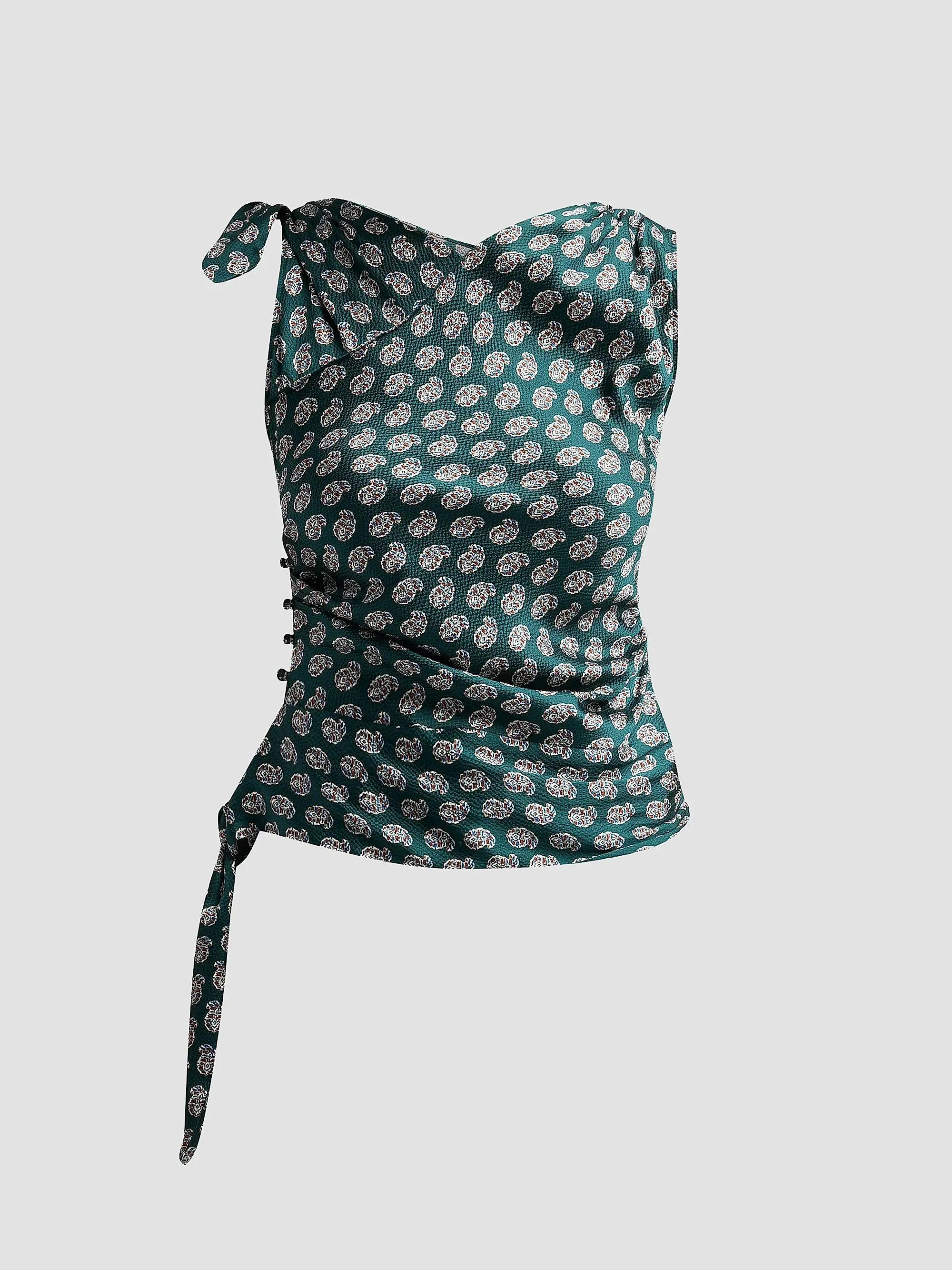 Janille Paisley Silk Top | Saks Fifth Avenue