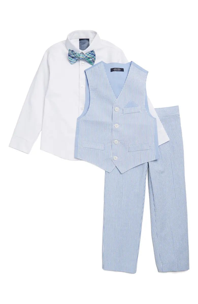 Tommy Hilfiger Kids' Button-Up Shirt, Vest, Pants & Bow Tie Set | Nordstromrack | Nordstrom Rack
