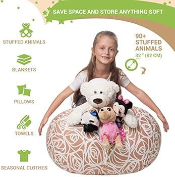 5 STARS UNITED Stuffed Animal Storage - Cover Only - 90+ Plush Toys Holder and Organizer for Boys... | Amazon (US)