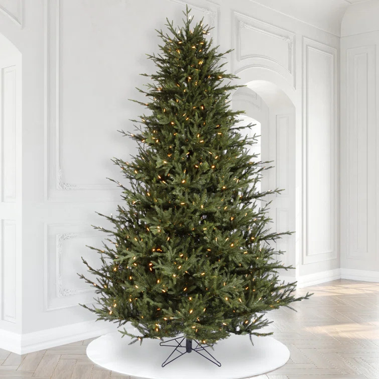 Itasca Fraser Green Fir Trees Artificial Christmas Tree with LED Clear/White Lights with Stand | Wayfair North America