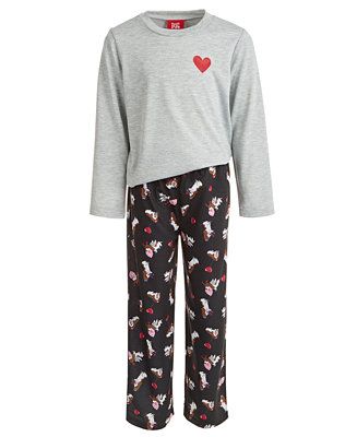 Family Pajamas Matching Toddler, Little & Big Kid Unisex  Heart Hound Pajama Set & Reviews - Paja... | Macys (US)