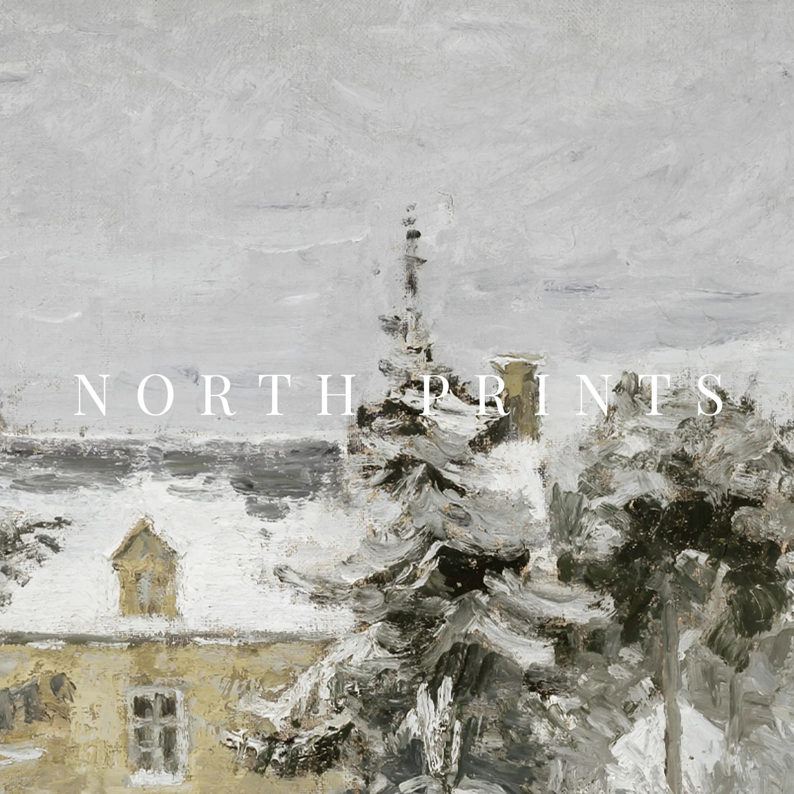 Winter Village Painting Large Holiday PRINTABLE Christmas - Etsy | Etsy (US)