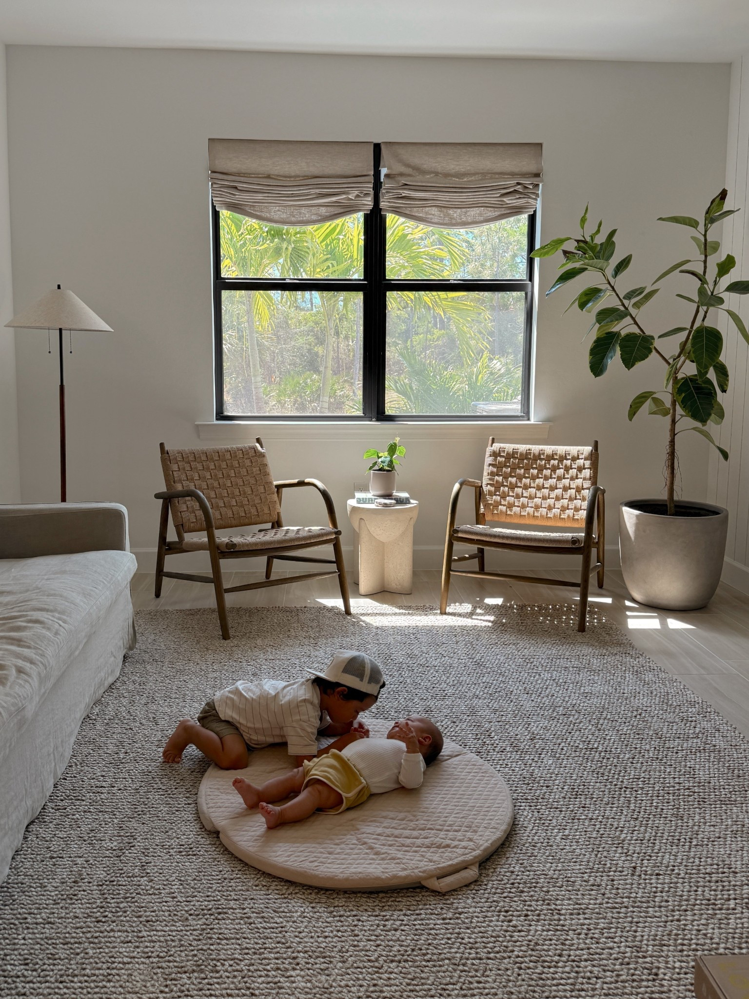 sofa is Amelia from six penny / Morrissey accent chairs are west elm x

#LTKHome