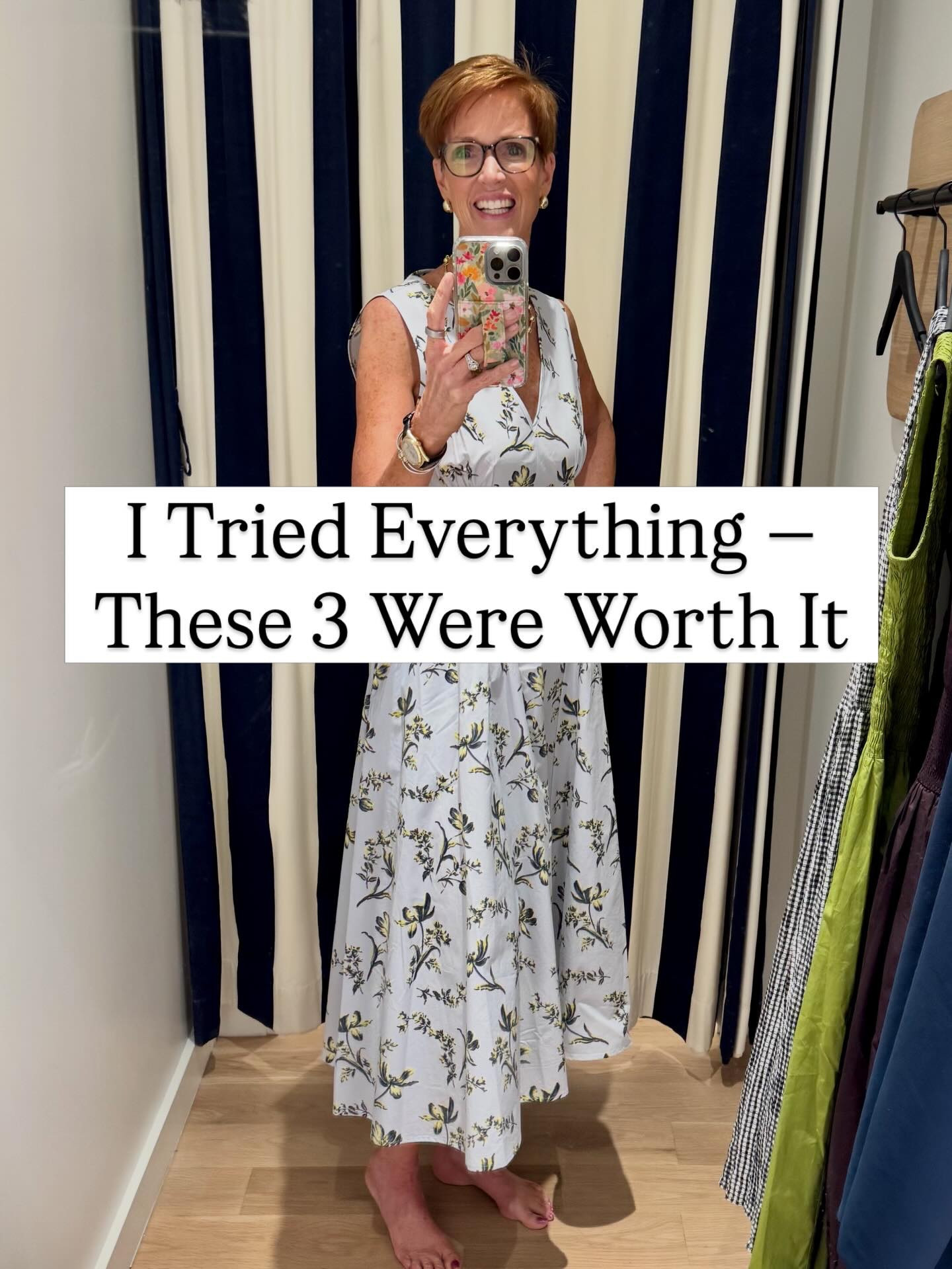 I tried on more than this… these are the only 3 I’d actually consider

Want the links? Like, Follow & Comment SHOP and I’ll send links right to your DM.

Not every try-on turns into a full outfit post — and that’s the point.
This was a very edited rack. A lot looked better on the hanger than it did on.

These three stood out because they: • have shape without feeling fussy • work for real days, not just occasions • don’t need a lot of styling to feel finished

If you’ve been trying things on lately and feeling underwhelmed, it’s not you — it’s the selection.

The goal isn’t to find more. It’s to find what actually works.

Save this for your next try-on trip.
 Send it to a friend who wants honest edits, not just “everything is good” content.

If you like thoughtful try-ons, real outfit decisions, and classic pieces that earn their place, follow along — that’s exactly what I share here.

spring dresses women 40+, in store try on haul, what’s worth buying right now, flattering midi dresses, real life try on

#ClassicStyle #SpringDresses #StyleOver40 #tryonhaul

#LTKOver40 #LTKootd #LTKTall