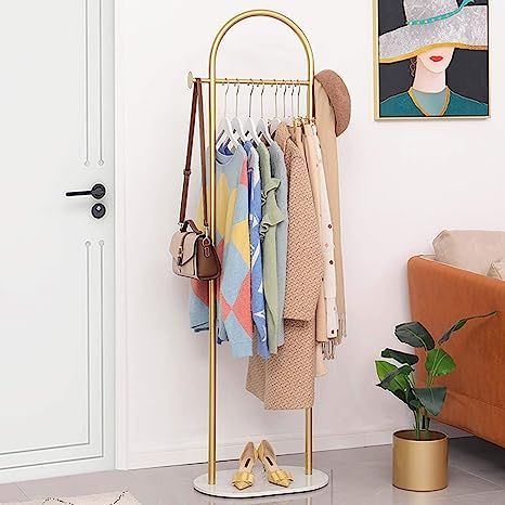 XI FA Clothing Display Rack Stand - Vintage Coat Stand- Clothes Hat Rack Shelf Shoe Contemporary ... | Amazon (US)