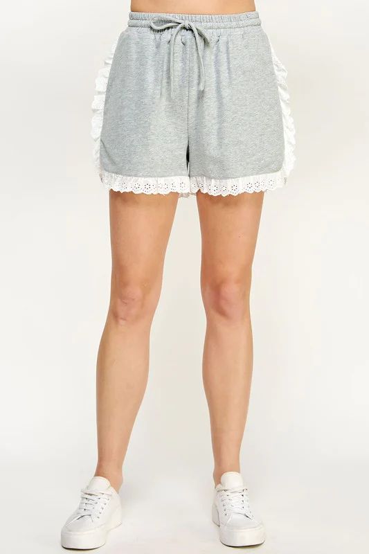 REESE SHORTS IN HEATHER GREY | Indigeaux Denim Bar & Boutique