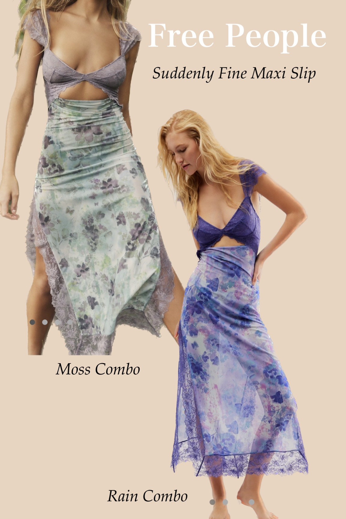 Free People Suddenly Fine Maxi Slip Dress