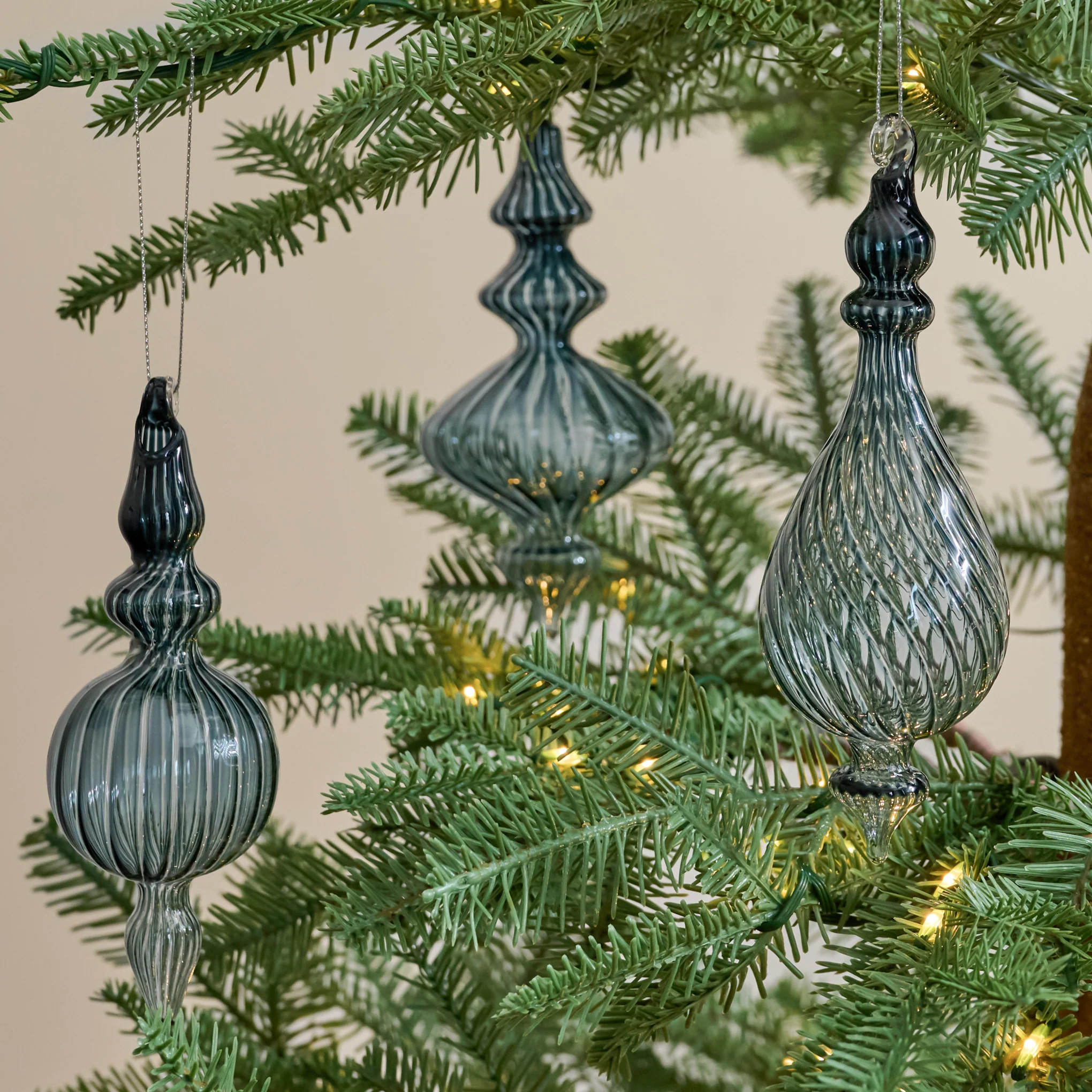 Enchanted Finial Glass Ornaments, Set of 3 | Magnolia