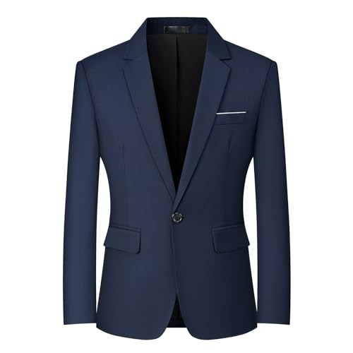 Mylldey Mens Blazers Slim Fit Business Casual Men Suit Sport Coat One Button Travel Blazer Lightw... | Amazon (US)