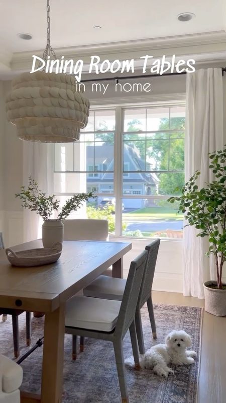 Dining room tables in my home! Love these both so much, I got the same finish Seadrift for both the long dining table and round dining table! Both are extendable! 

(6/2)

#LTKVideo #LTKStyleTip #LTKHome