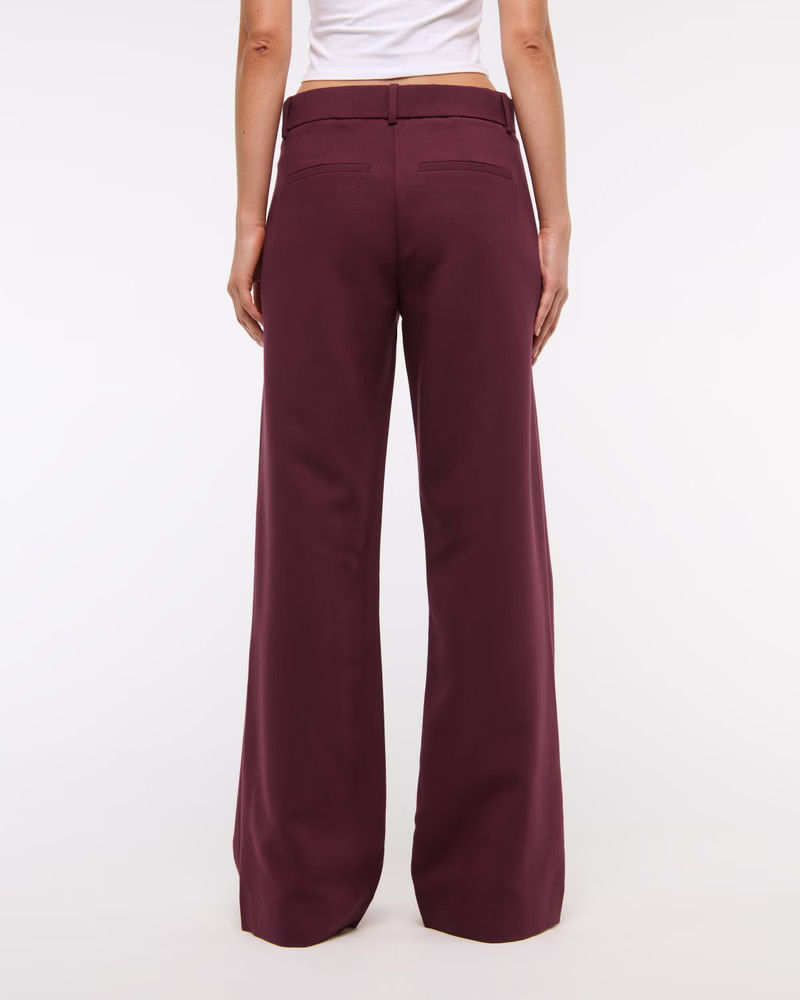 A&F Sloane Low Rise Tailored Wide Leg Pant | Abercrombie & Fitch (US)