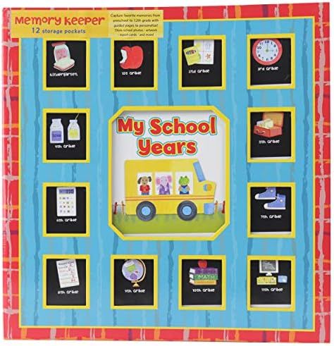 School Years Red and Blue Memory Keeper with Storage Pockets - Preschool to 12th Grade - PI Kids | Amazon (US)