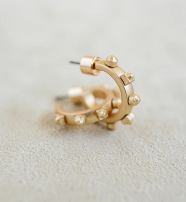 Metal Huggie - Matte Gold | Smith and Co. Jewel Design