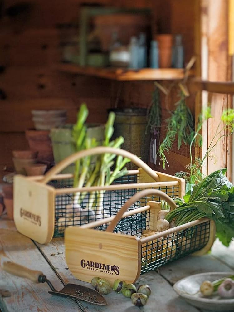 Gardeners Supply Company Large Garden Hod Harvest Basket | Versatile Gardening Fruits & Vegetable... | Amazon (US)