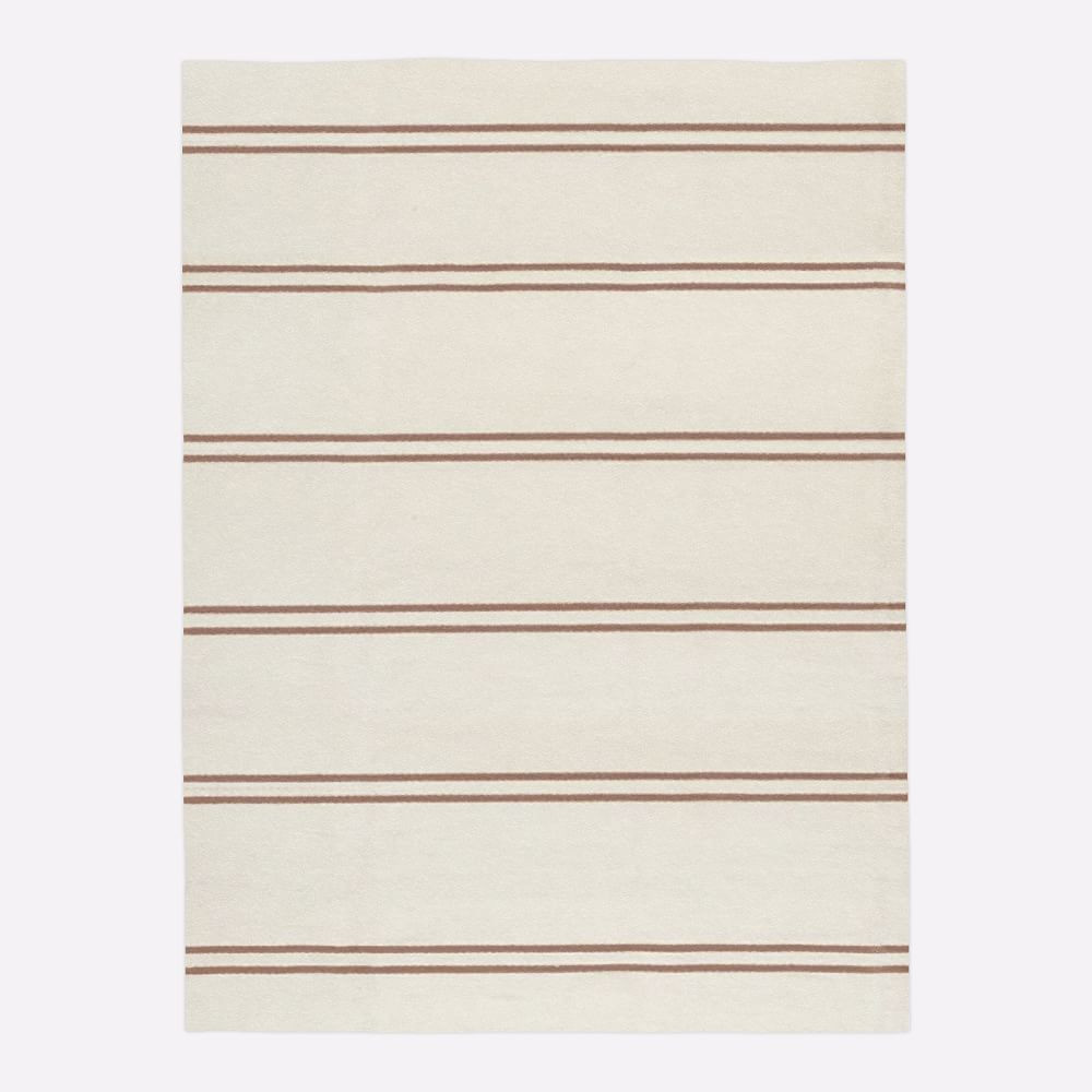 HTH Simple Striped Rug, 5x8, Mocha Mousse | West Elm (US)