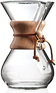 Chemex Pour-Over Glass Coffeemaker - Classic Series - 6-Cup - Exclusive Packaging | Amazon (US)