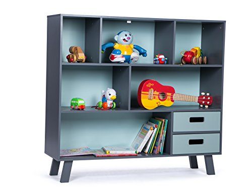 LUCKUP Kids Furniture Children Wood 3-Tier Tall sturdy and adorable Shelf Bookcase with Drawer, Deep | Amazon (US)