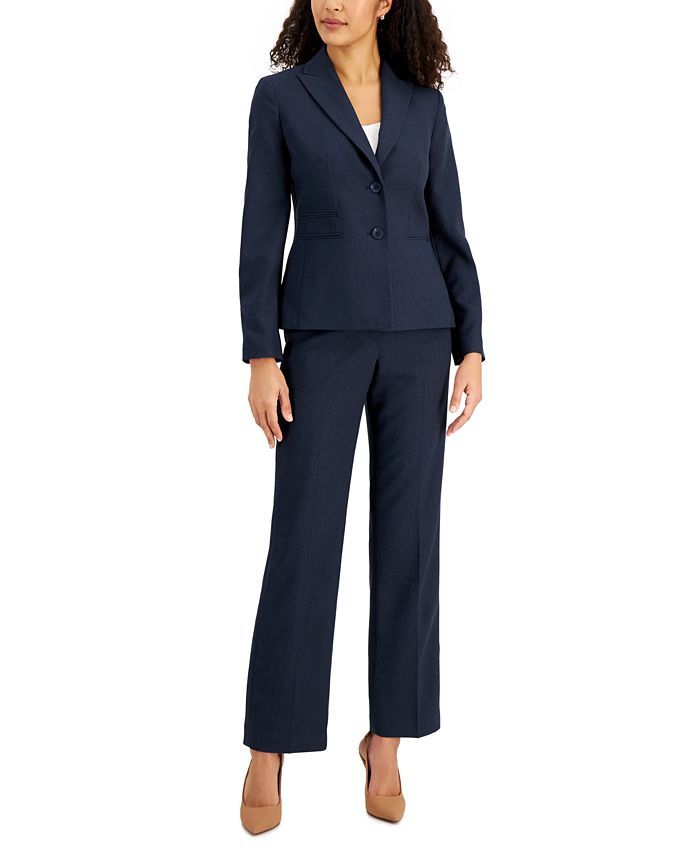 Le Suit Three-Pocket Straight-Leg Pantsuit, Regular & Petite Sizes & Reviews - Wear to Work - Pet... | Macys (US)