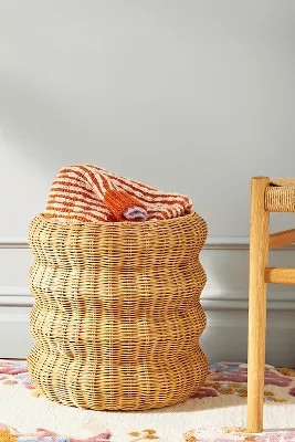 Sutton Rattan Basket | Anthropologie (US)