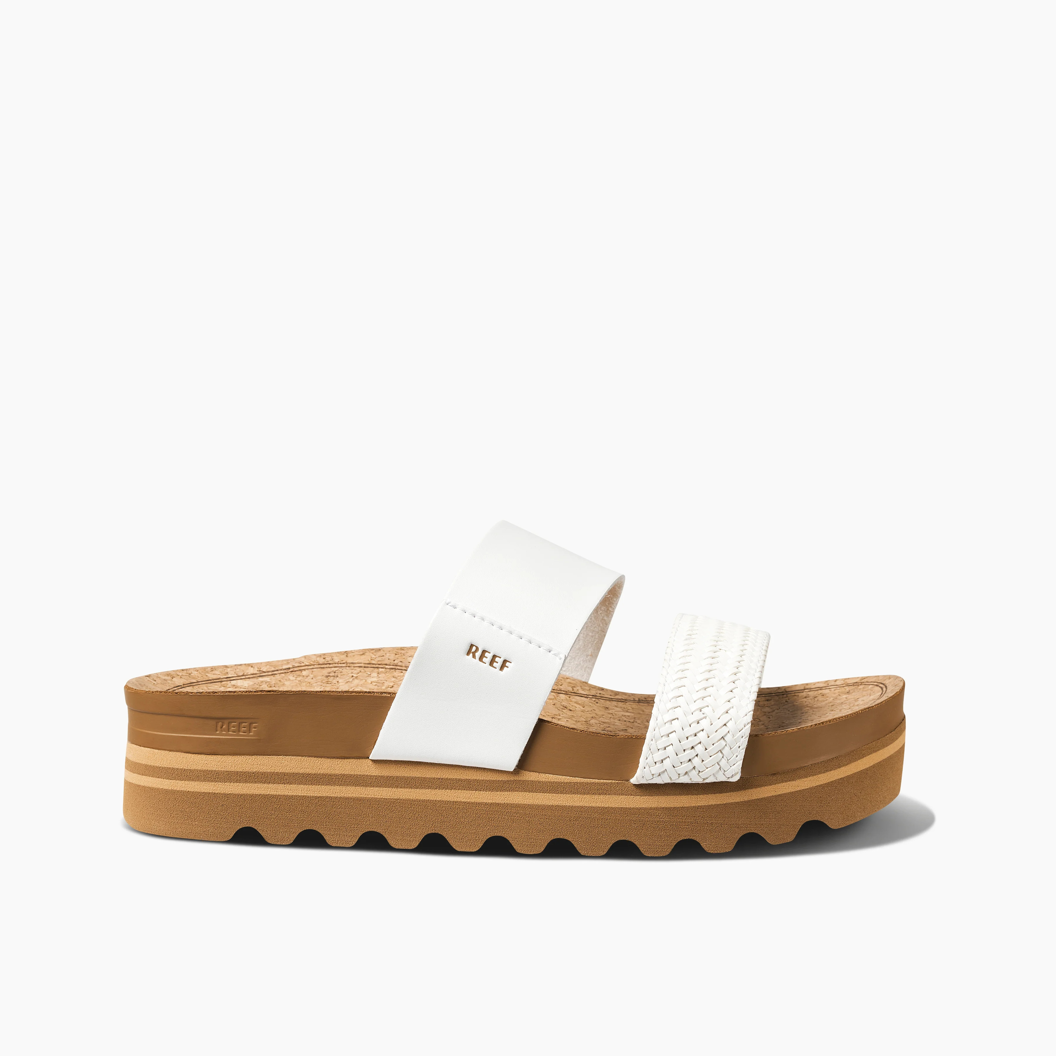 Women's Cushion Vista Hi Slides in Chocolate | REEF® | Reef