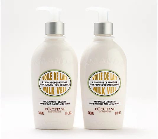 L'Occitane Almond Milk Veil Body Moisturizer Duo | QVC