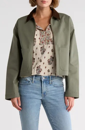 Lucky Brand Short Utility Jacket in Dusty Olive Green at Nordstrom Rack, Size X-Large | Nordstrom Rack
