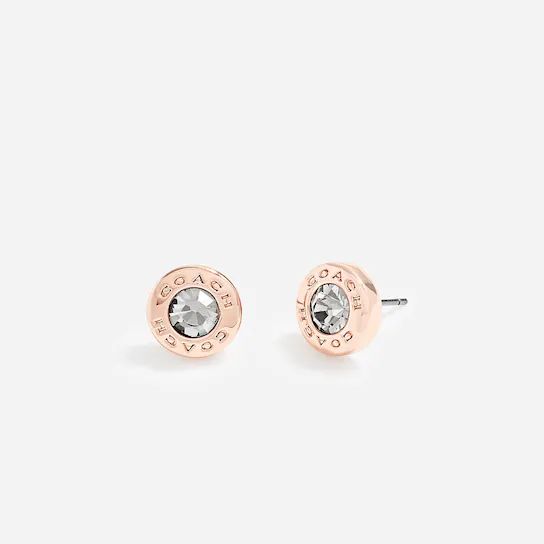 Open Circle Stone Strand Earrings | Coach Outlet