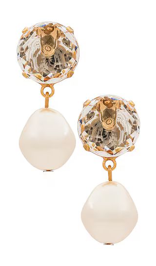 Tabitha Earring in Crystal Antique Gold | Revolve Clothing (Global)