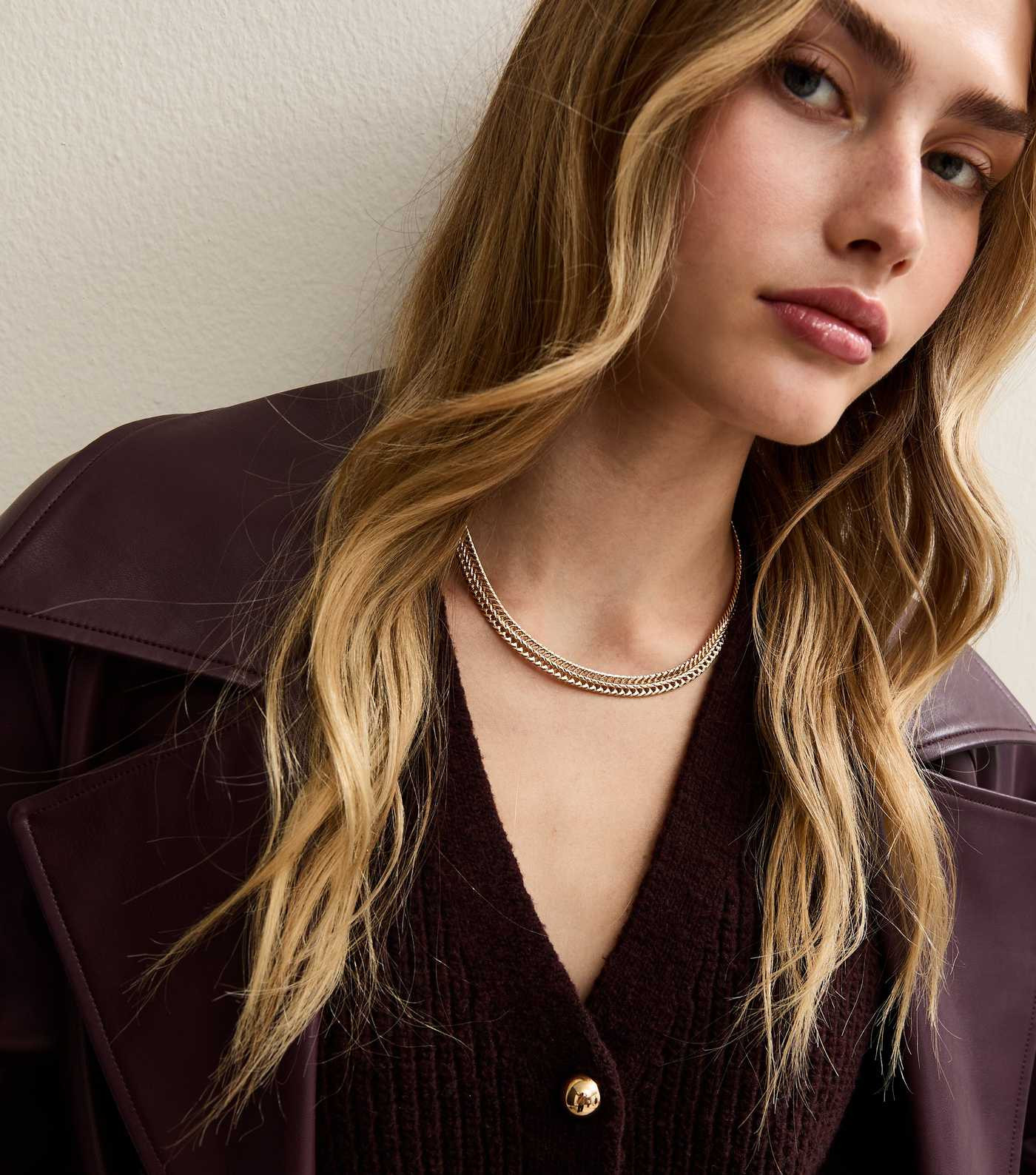 Gold Tone Rope Chain Neck | New Look | New Look (UK)