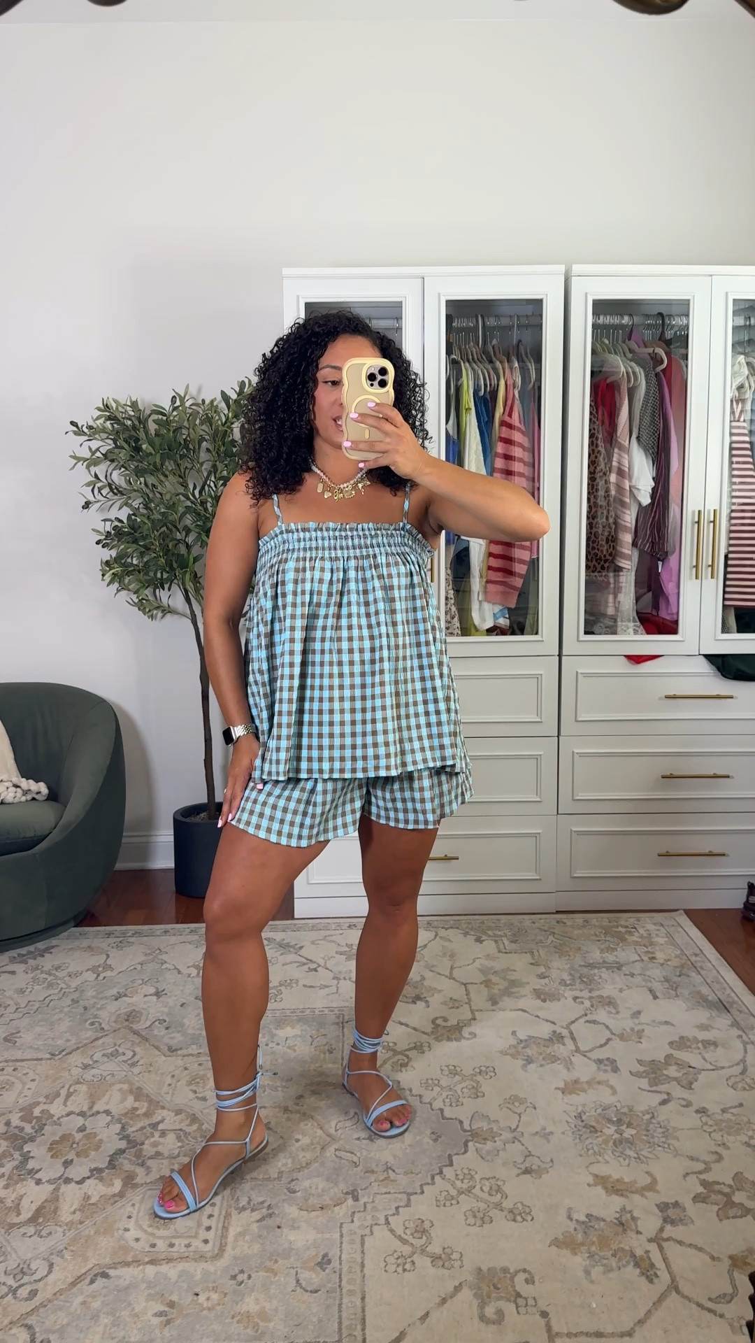 Love this Amazon set wearing a medium the sandals are also Amazon #amazonfashion #amazon #outfits