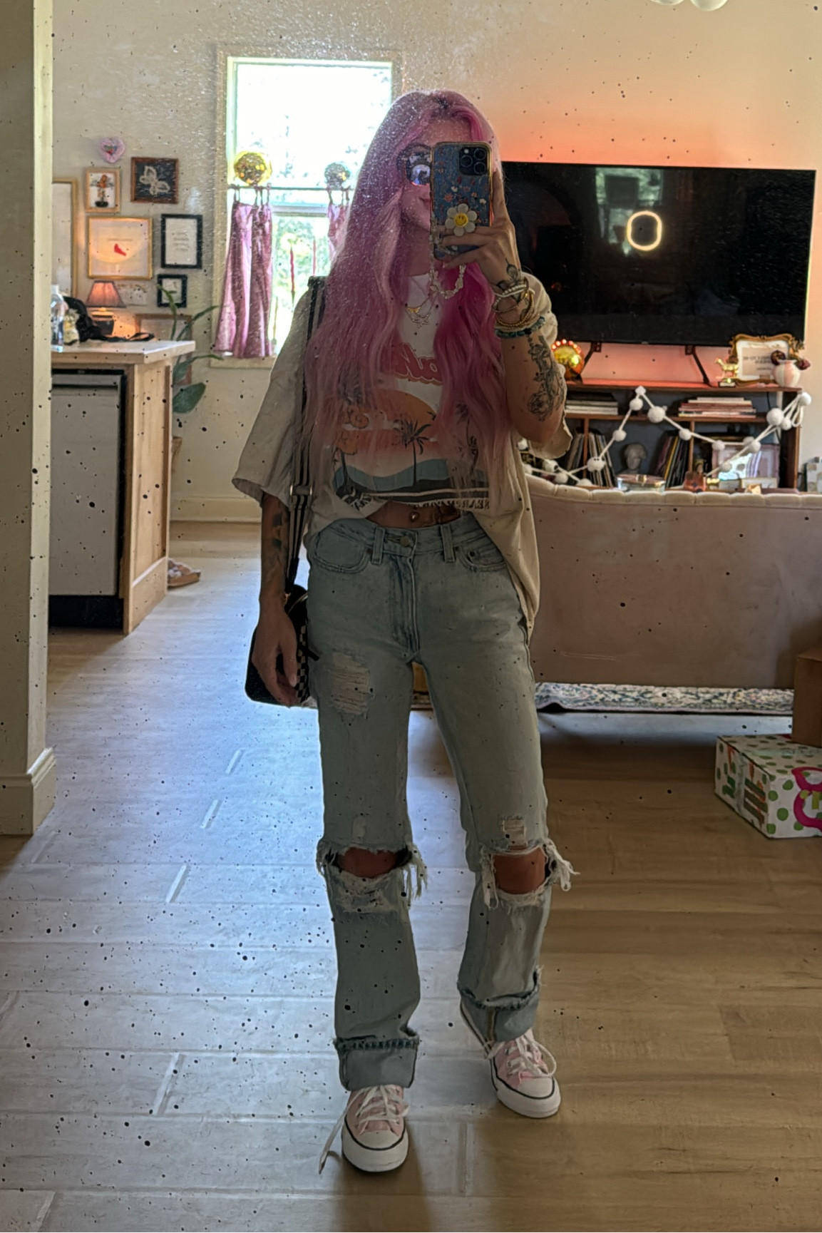 jeans day, a rarity 🫠
jeans and top are years old, linking similar that I can find :) 