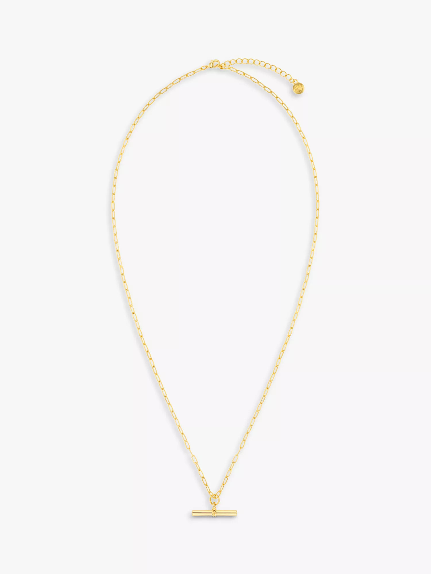 Chunky T-Bar Necklace, Gold | John Lewis (UK)