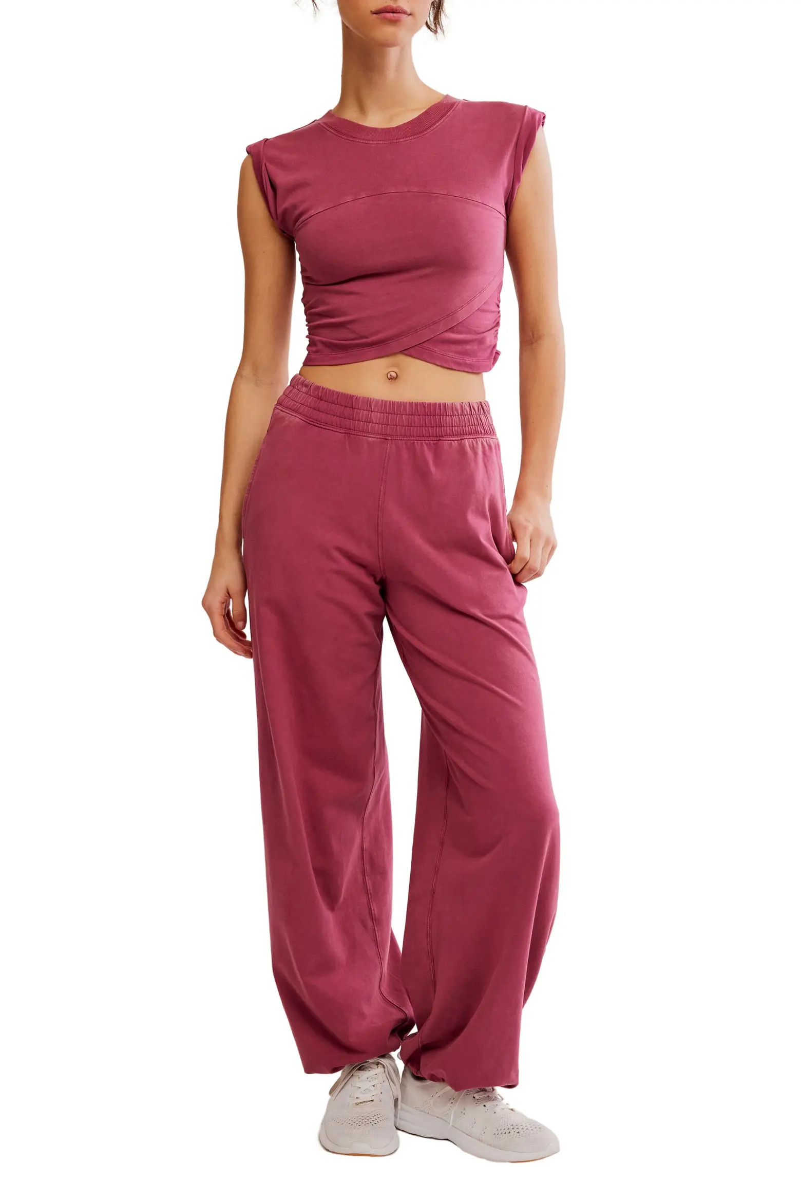 Free People FP Movement Hot Shot Crossover T-Shirt & Joggers Set (Women) | Nordstrom | Nordstrom