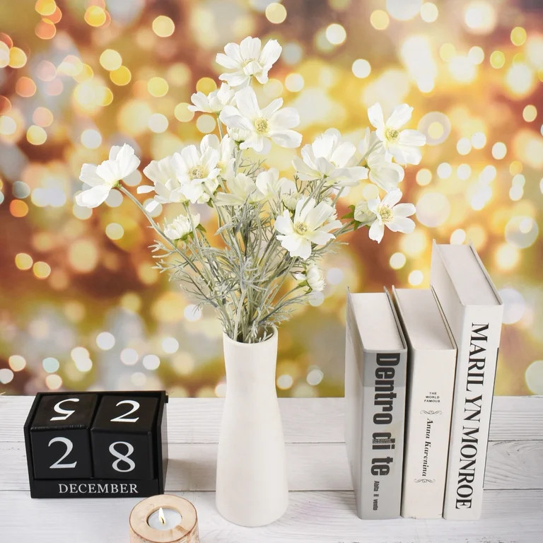 HUIANER 4 Pack Silk Artificial Cosmos Flower Stems, 23.6 Inch Realistic Faux Blooms for Home Wedd... | Walmart (US)