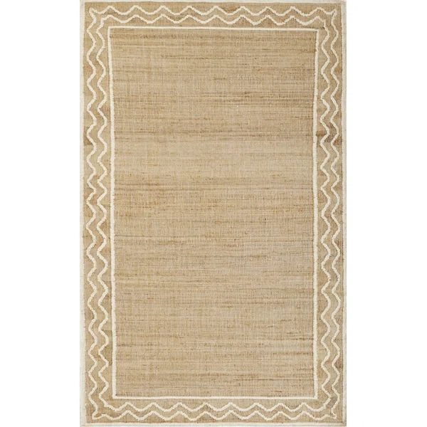 Erin Gates by Momeni Orchard Ripple Natural Hand Woven Wool and Jute Area Rug | Wayfair North America