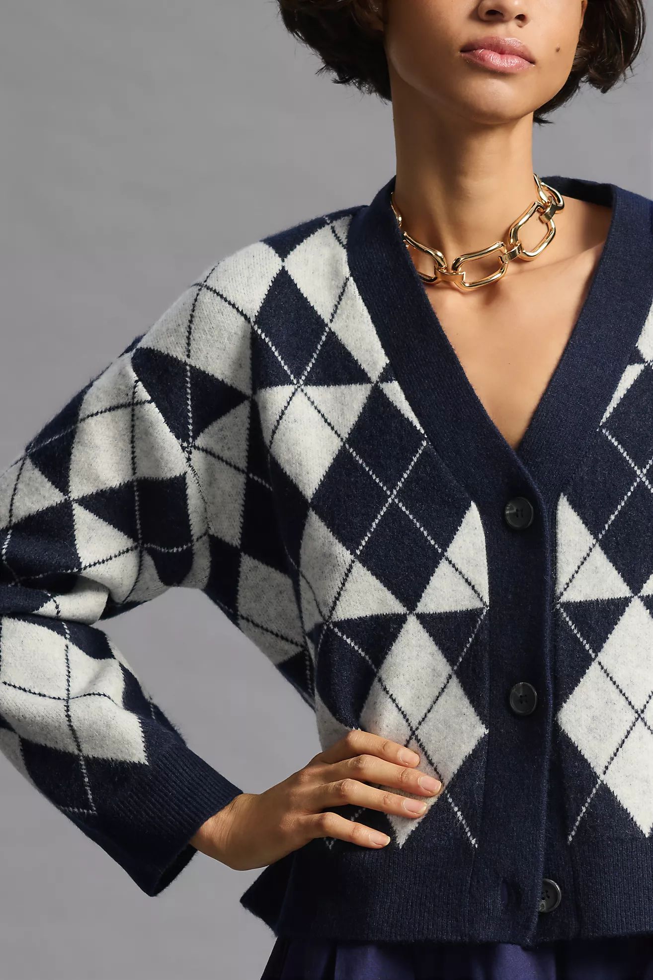 Velvet by Graham & Spencer Argyle Cardigan Sweater | Anthropologie (US)