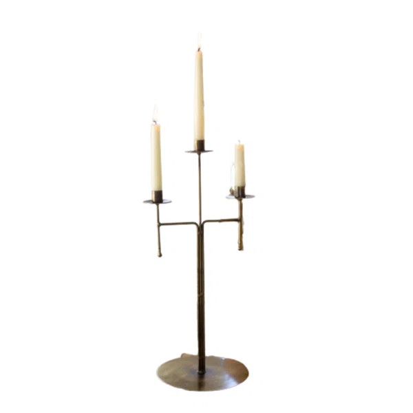 20'' H Metal Tabletop Candelabra | Wayfair North America