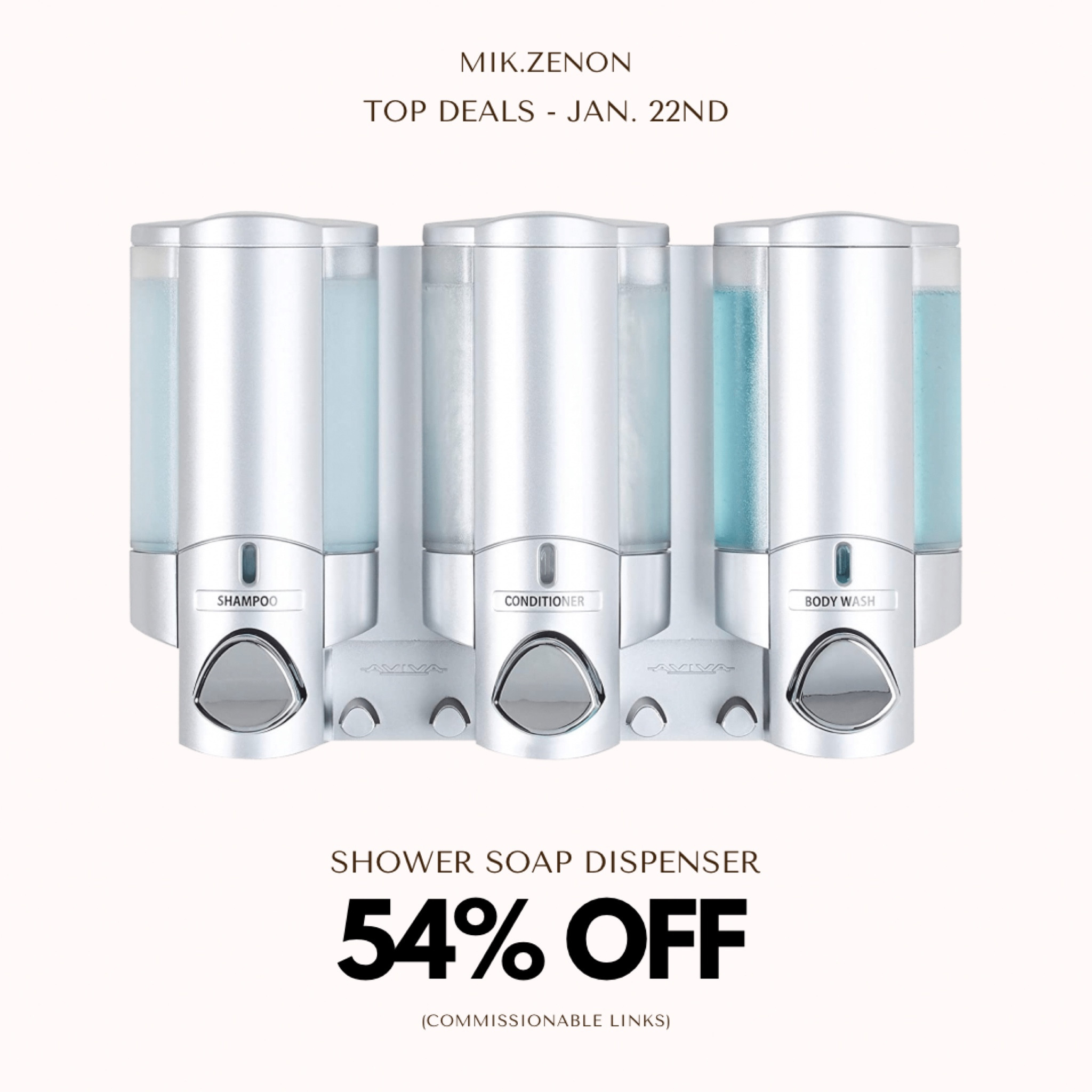 Sale Alert! This shampoo and soap dispenser mounts to your shower and is currently 54% off!

#LTKunder100 #LTKhome #LTKsalealert