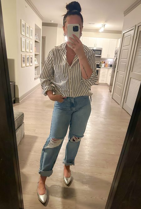 Target striped top, Amazon straight jeans

#LTKstyletip #LTKfindsunder50 #LTKsalealert