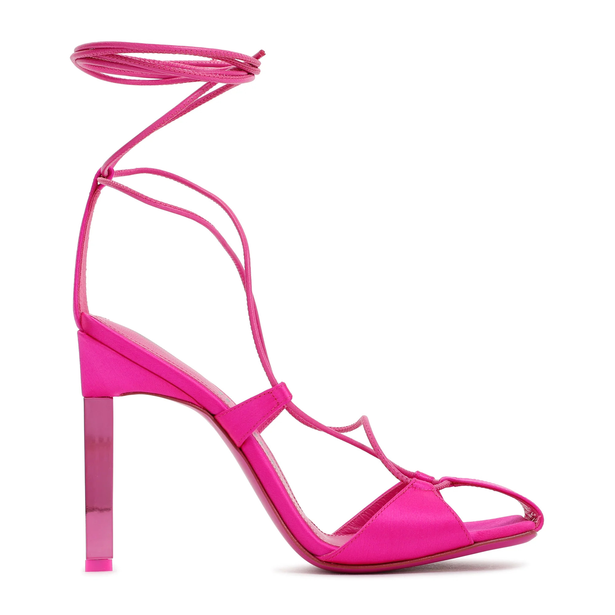 Women's The Attico Adele Lace-Up Pump in Pink & Purple | Size 36 | 232WS411V007 | LOZURI