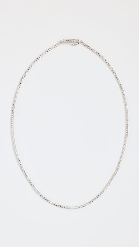 Classic Thin Tennis Necklace | Shopbop