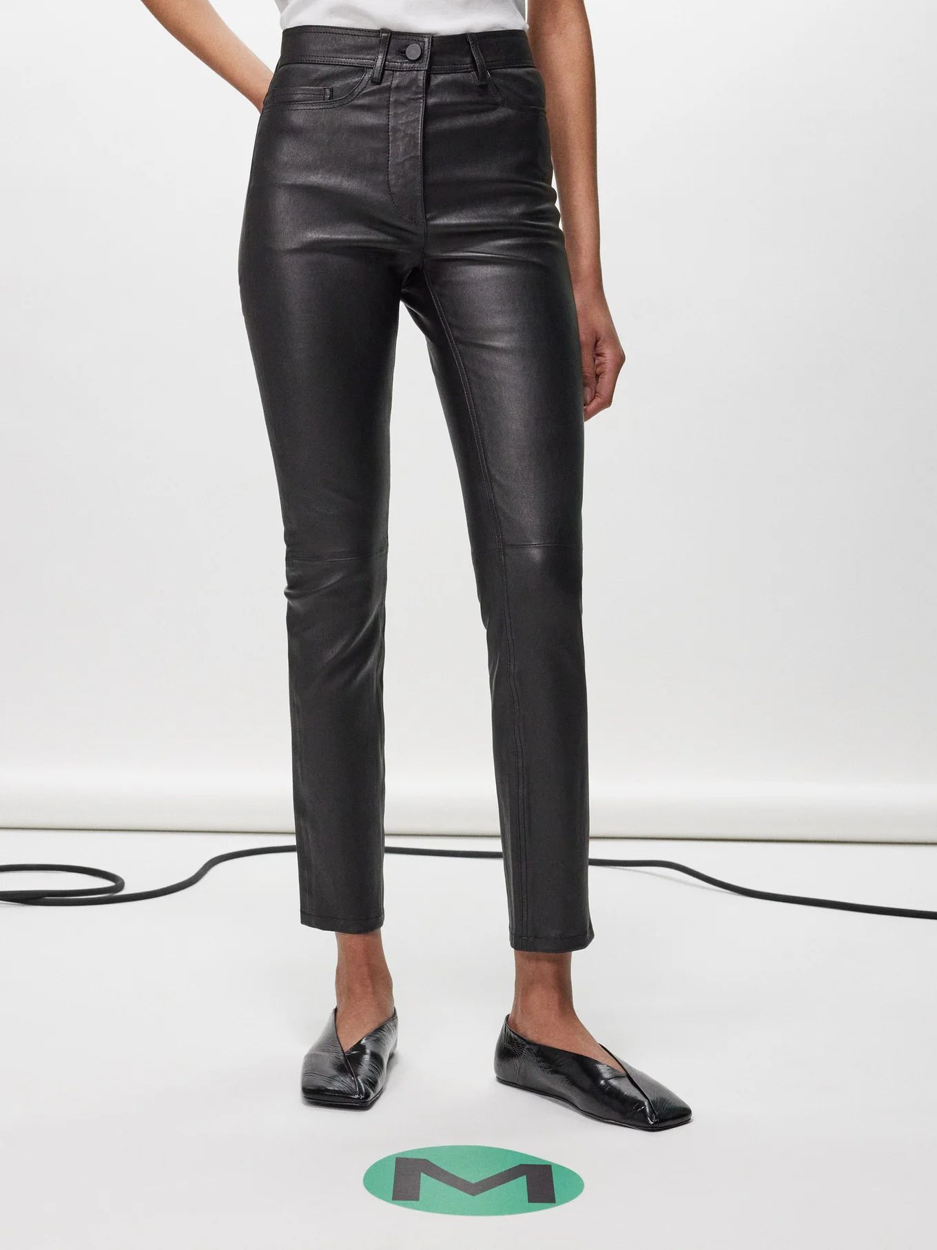 Teddy stretch-leather trousers | Joseph | Matches (US)