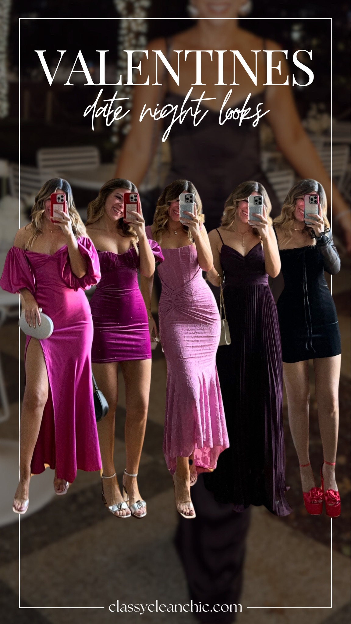 Valentines date night looks. Pink and purple valentines dresses. Velvet party dress  

For lulus use code emerson20

#LTKfindsunder100 #LTKstyletip #LTKSeasonal