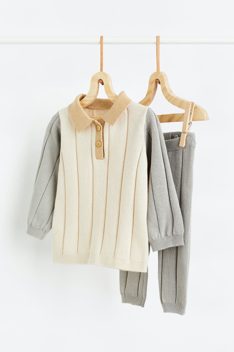 2-piece Knit Cotton Set | H&M (US)