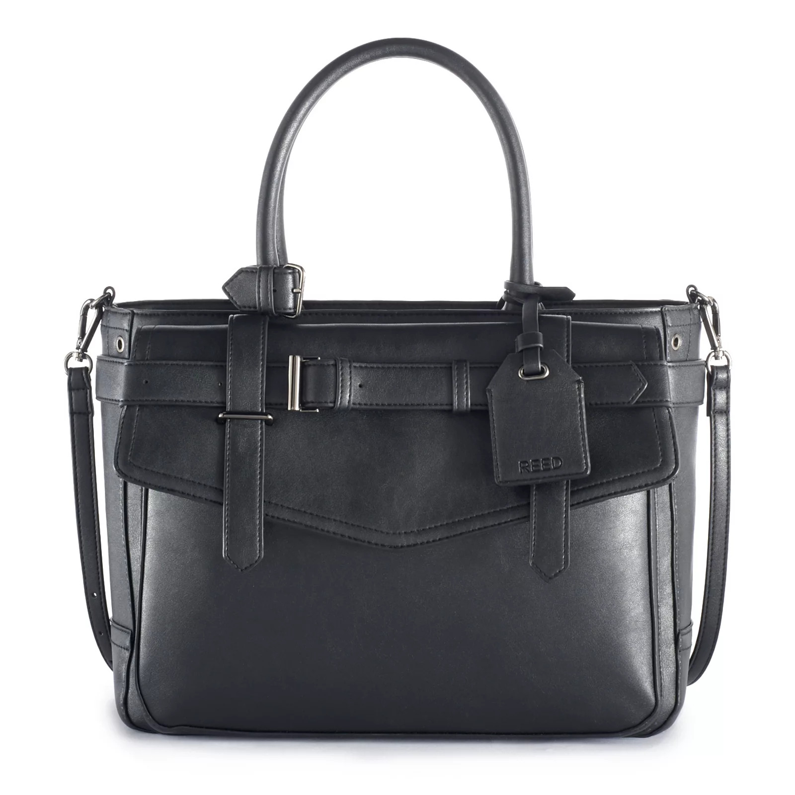 Reed Boxer Belted Large Satchel, Women's, Black | Kohl's