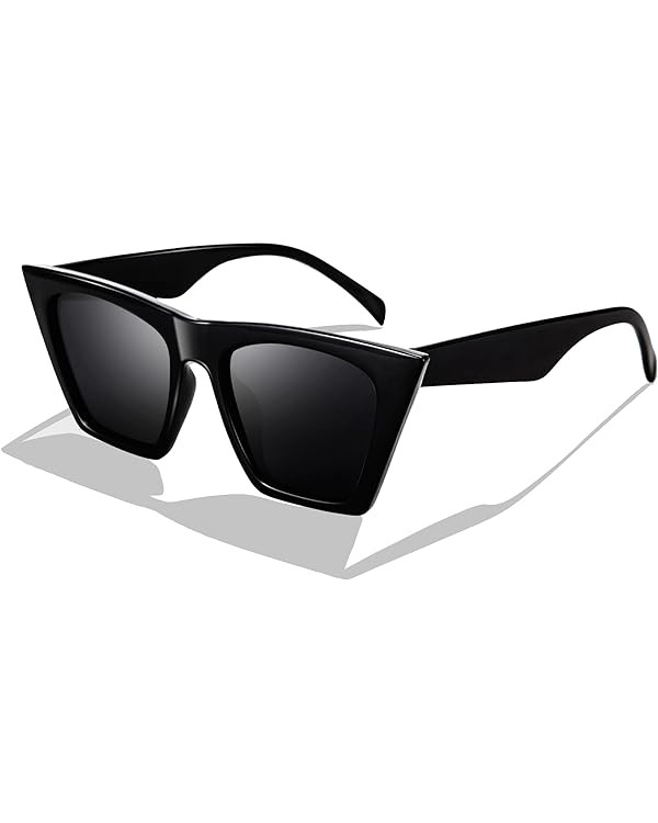 FEISEDY Vintage Square Cat Eye Sunglasses Women Trendy Cateye Sunglasses B2473 | Amazon (US)