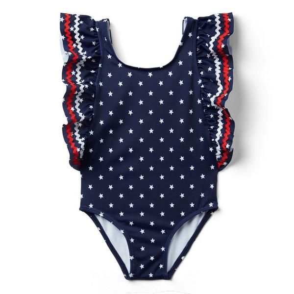 Star Print Swimsuit | Janie and Jack