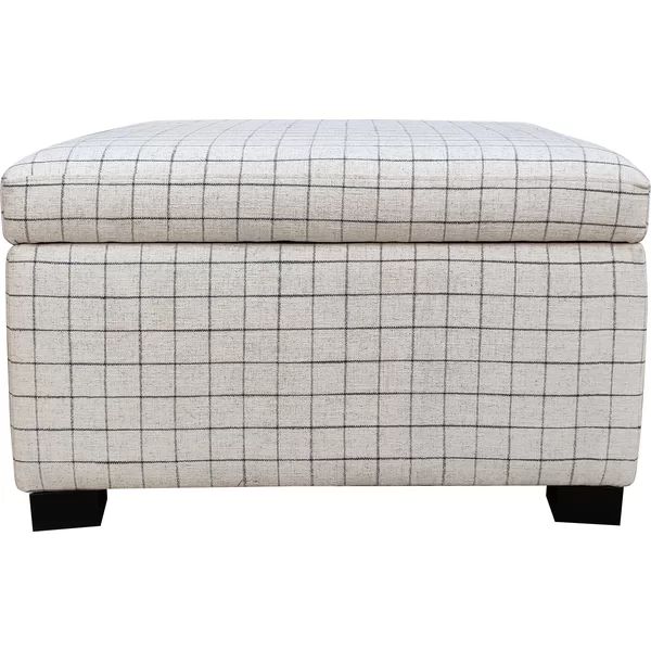 Owasso 30'' Square Plaid Storage Ottoman | Wayfair Professional